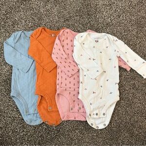 💟 BOGO! 4 Simple Joys Carter’s Baby Girl 0-3 Mo Bodysuits Floral